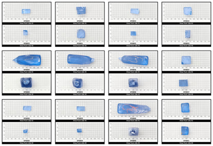 Aquamarine Light Blue #104 Lab Created Spinel Faceting Rough for Gem Cutting - Various Sizes