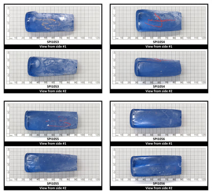 Aquamarine Light Blue #104 Lab Created Spinel Faceting Rough for Gem Cutting - Various Sizes