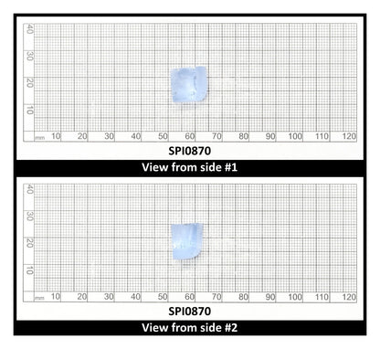 Aquamarine Blue #105 Lab Created Spinel Faceting Rough for Gem Cutting - Various Sizes