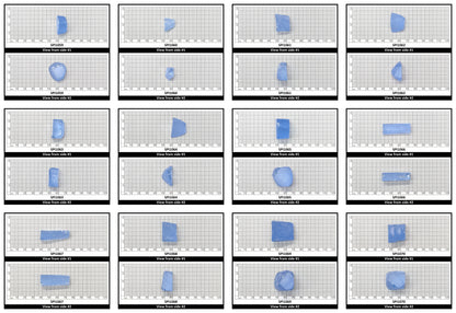 Aquamarine Blue #105 Lab Created Spinel Faceting Rough for Gem Cutting - Various Sizes