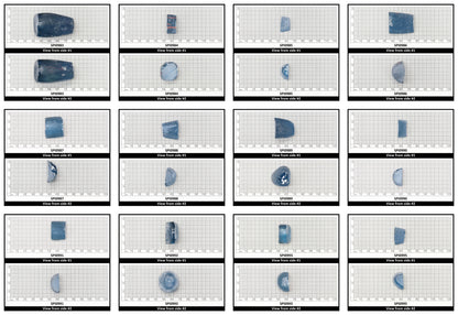 Aquamarine Medium Blue #106 Lab Created Spinel Faceting Rough for Gem Cutting - Various Sizes