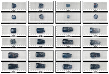 Aquamarine Medium Blue #106 Lab Created Spinel Faceting Rough for Gem Cutting - Various Sizes