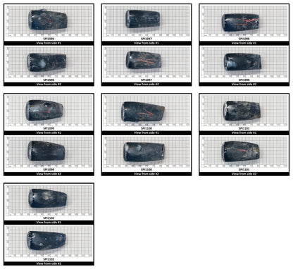 Aquamarine Medium Blue #106 Lab Created Spinel Faceting Rough for Gem Cutting - Various Sizes