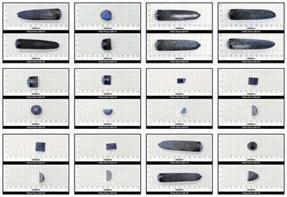 Burma Dark Blue #113-Djeva Lab Created Spinel Faceting Rough for Gem Cutting - Various Sizes