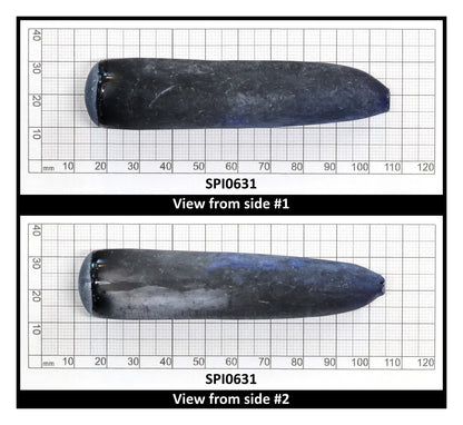 Burma Dark Blue #113-Djeva Lab Created Spinel Faceting Rough for Gem Cutting - Various Sizes