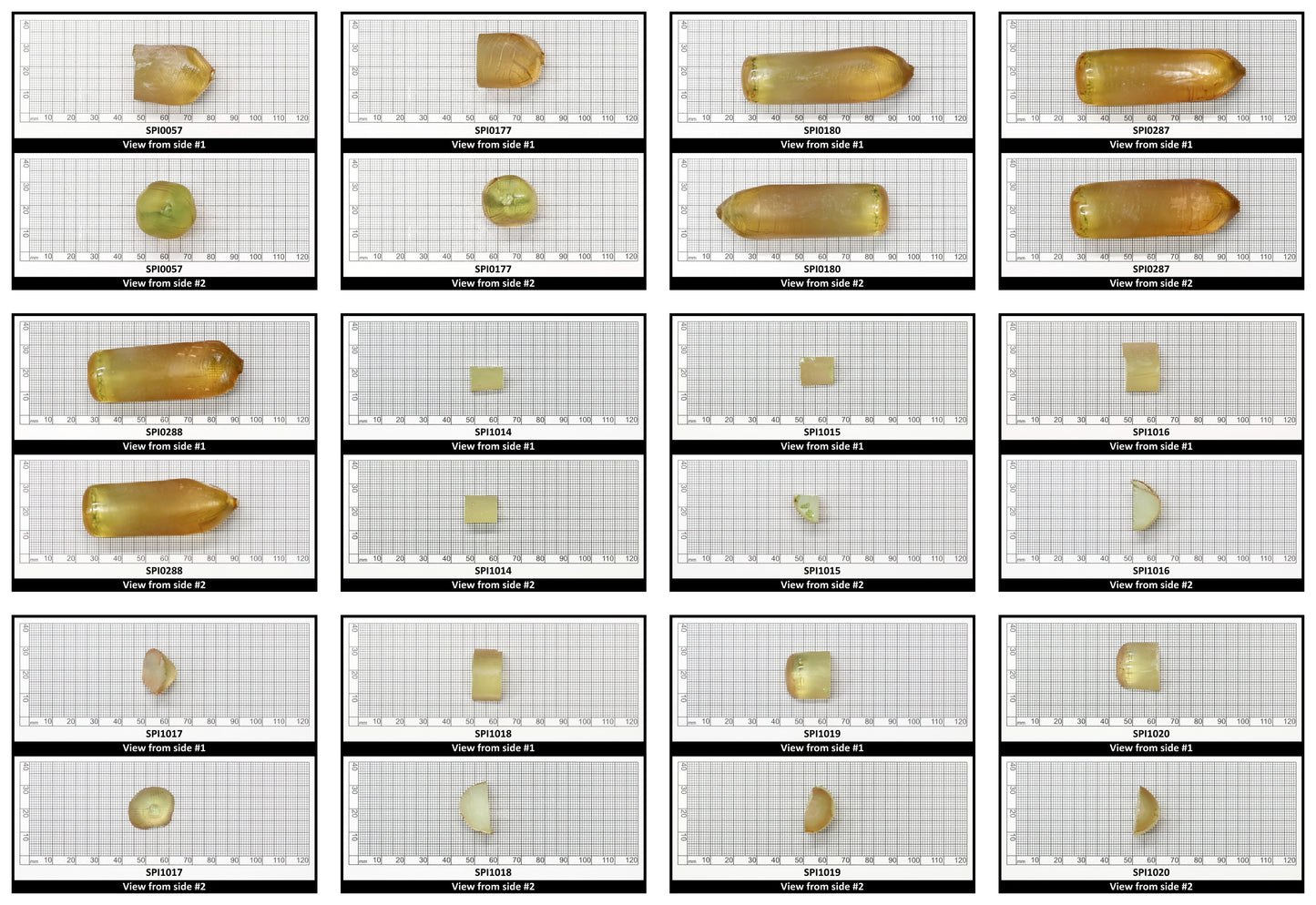 Greenish Yellow #130-Djeva Lab Created Spinel Faceting Rough for Gem Cutting - Various Sizes