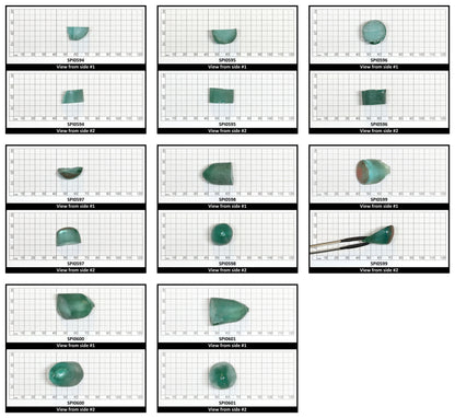 Light Paraiba Blue #135-Djeva Lab Created Spinel Faceting Rough for Gem Cutting - Various Sizes