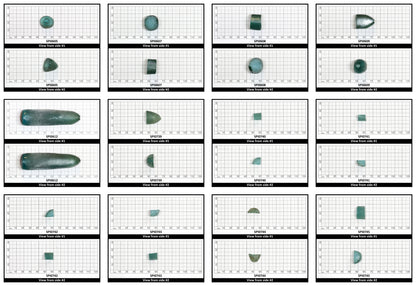 Brazil Emerald Green #137-Djeva Lab Created Spinel Faceting Rough for Gem Cutting - Various Sizes