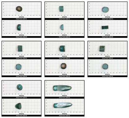 Brazil Emerald Green #137-Djeva Lab Created Spinel Faceting Rough for Gem Cutting - Various Sizes