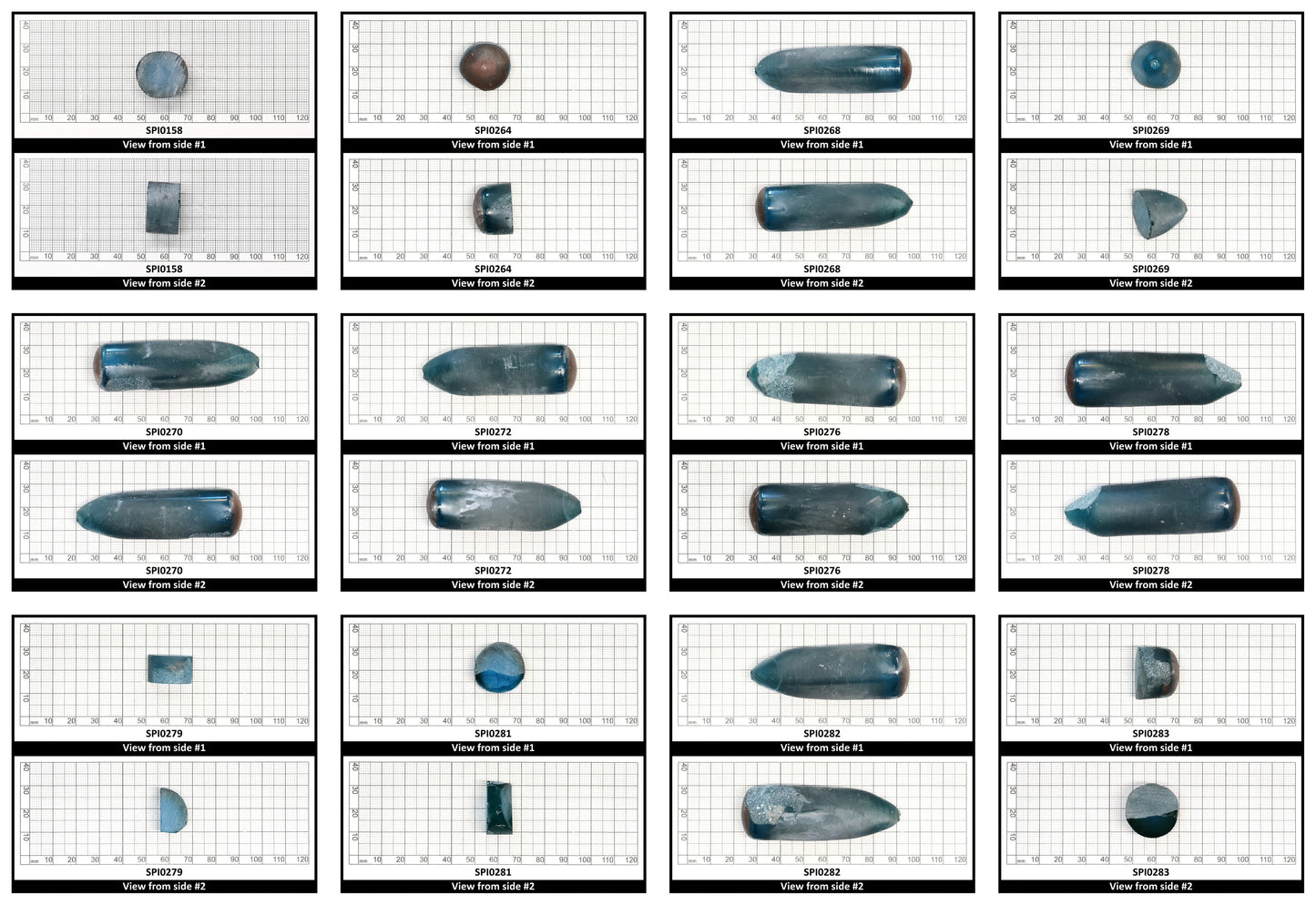 Paraiba Blue #138-Djeva Lab Created Spinel Faceting Rough for Gem Cutting - Various Sizes
