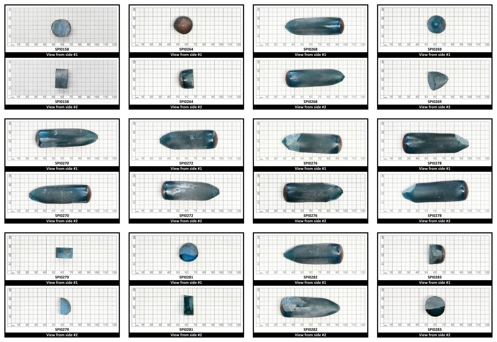 Paraiba Blue #138-Djeva Lab Created Spinel Faceting Rough for Gem Cutting - Various Sizes
