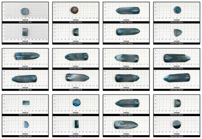 Paraiba Blue #138-Djeva Lab Created Spinel Faceting Rough for Gem Cutting - Various Sizes