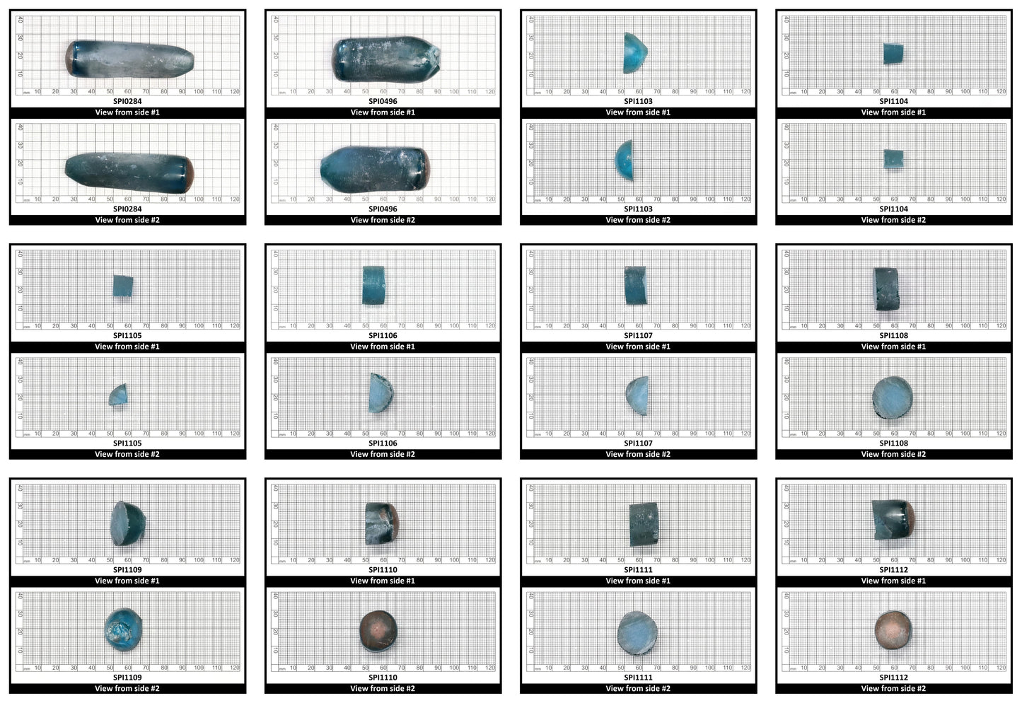 Paraiba Blue #138-Djeva Lab Created Spinel Faceting Rough for Gem Cutting - Various Sizes