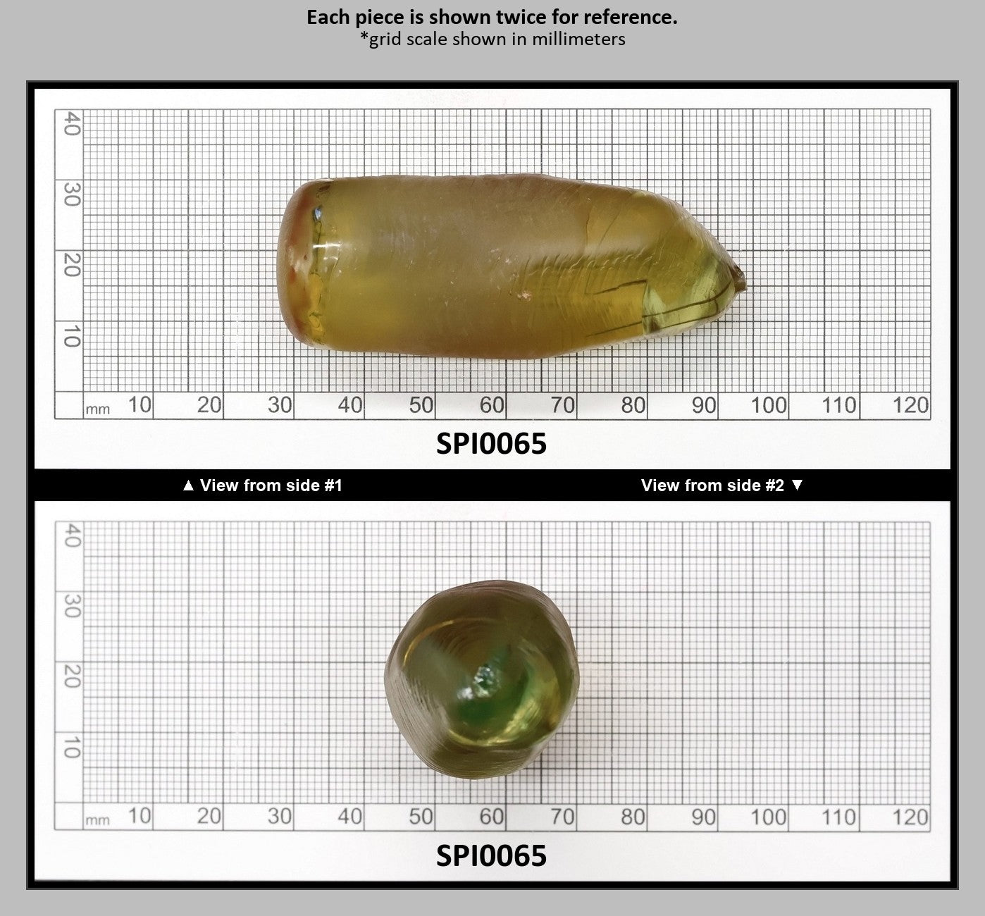 Greenish Yellow #131-Djeva Lab Created Spinel Faceting Rough for Gem Cutting - Various Sizes : SPI0065
