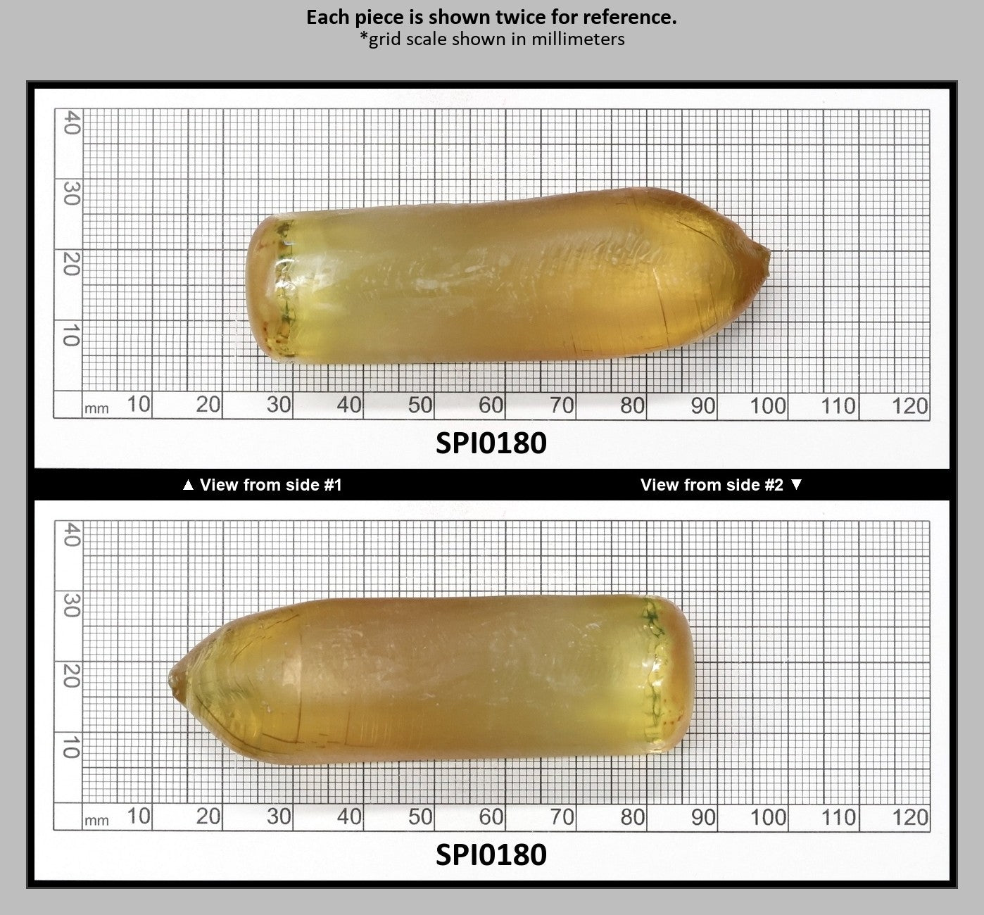 Greenish Yellow #130-Djeva Lab Created Spinel Faceting Rough for Gem Cutting - Various Sizes : SPI0180