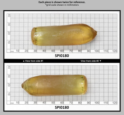 Greenish Yellow #130-Djeva Lab Created Spinel Faceting Rough for Gem Cutting - Various Sizes : SPI0180