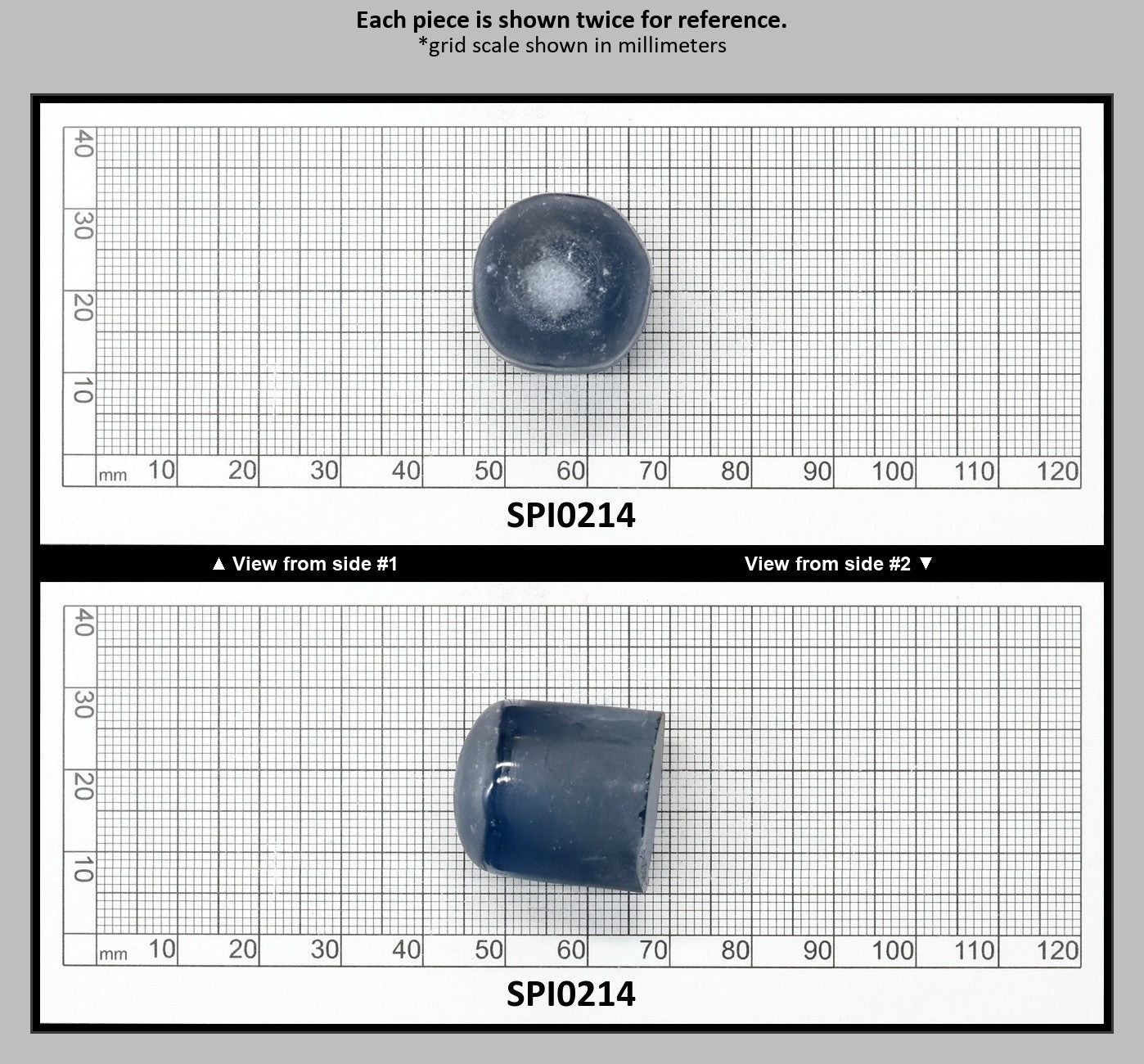 Aquamarine Dark Blue #108-Djeva Lab Created Spinel Faceting Rough for Gem Cutting - Various Sizes : SPI0214