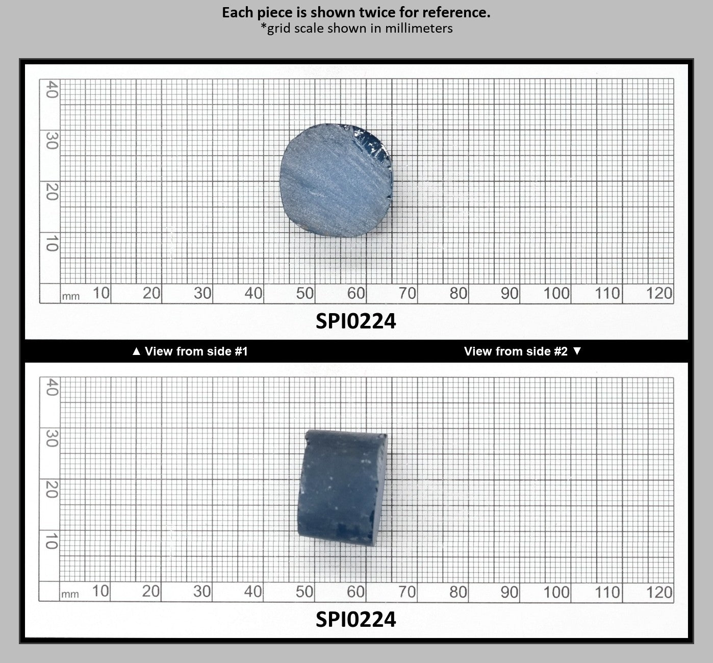 Aquamarine Dark Blue #108-Djeva Lab Created Spinel Faceting Rough for Gem Cutting - Various Sizes : SPI0224