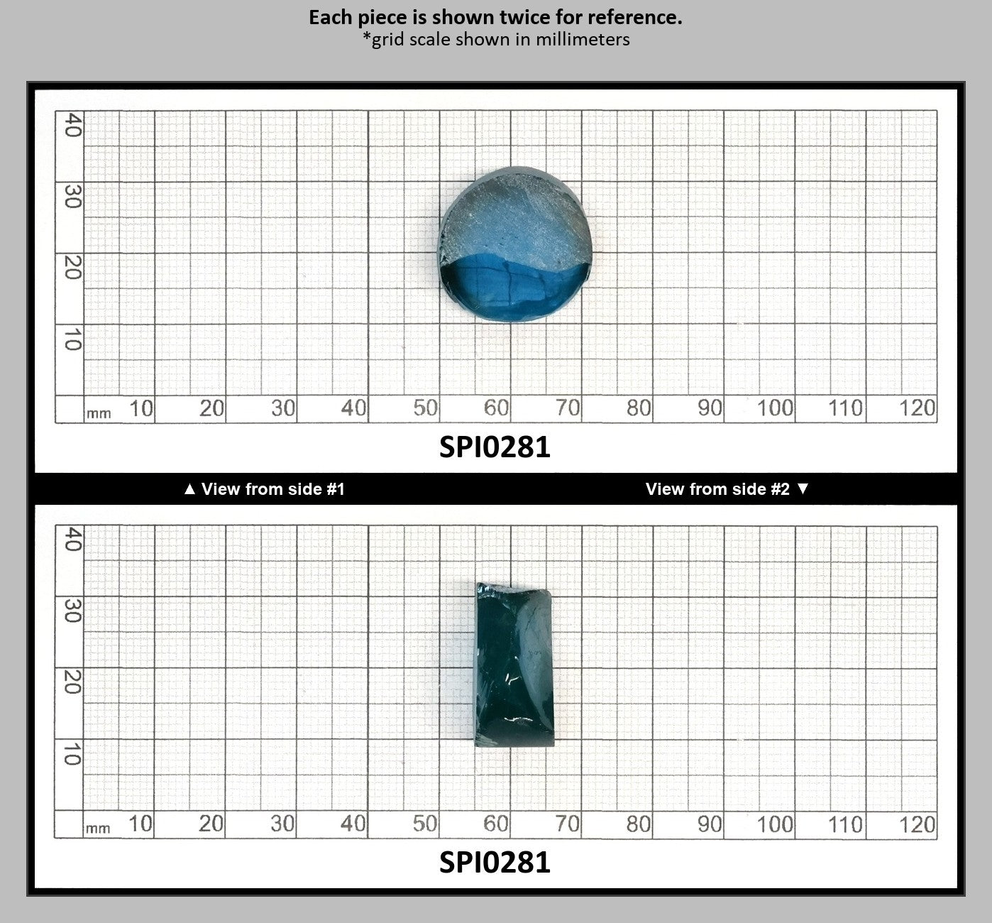 Paraiba Blue #138-Djeva Lab Created Spinel Faceting Rough for Gem Cutting - Various Sizes : SPI0281
