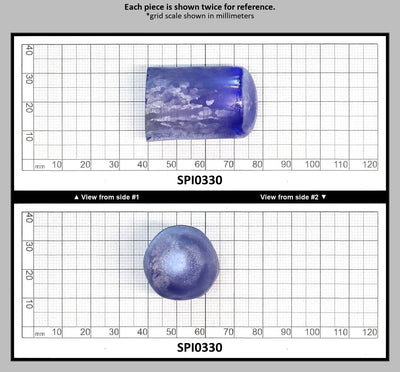 Cobalt Blue #114-Djeva Lab Created Spinel Faceting Rough for Gem Cutting - Various Sizes : SPI0330
