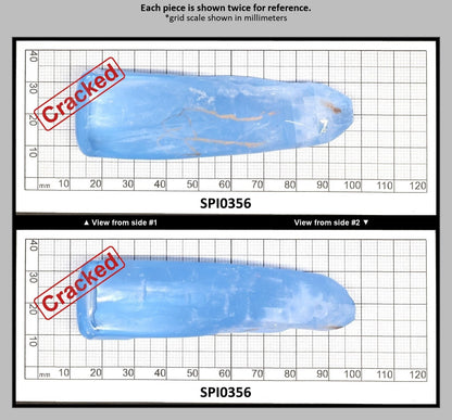 Aquamarine Blue #105 Lab Created Spinel Faceting Rough for Gem Cutting - Various Sizes : SPI0356