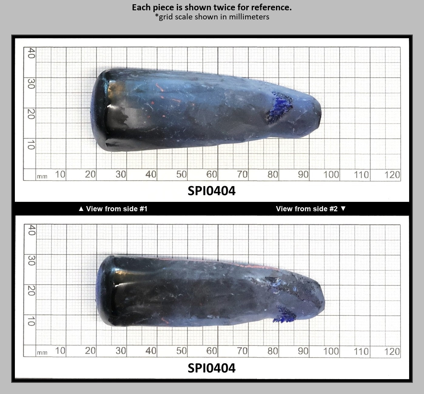 Burma Blue #112 Lab Created Spinel Faceting Rough for Gem Cutting - Various Sizes : SPI0404