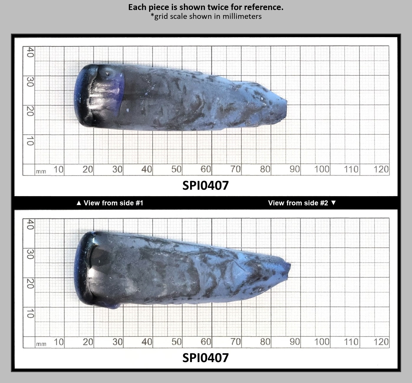 Burma Blue #112 Lab Created Spinel Faceting Rough for Gem Cutting - Various Sizes : SPI0407