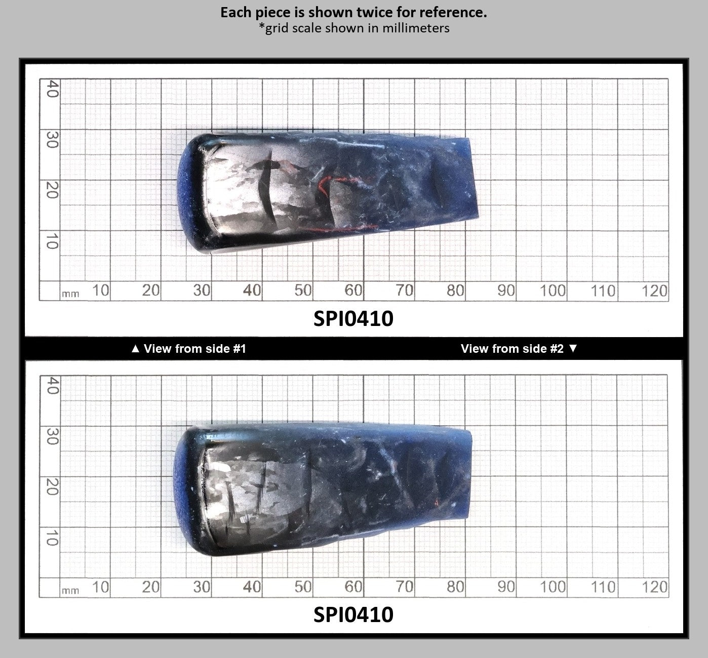 Burma Blue #112 Lab Created Spinel Faceting Rough for Gem Cutting - Various Sizes : SPI0410