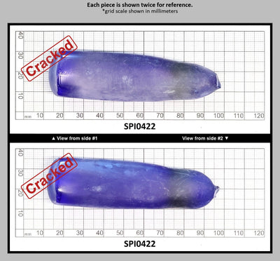 Cobalt Blue #114-Djeva Lab Created Spinel Faceting Rough for Gem Cutting - Various Sizes : SPI0422