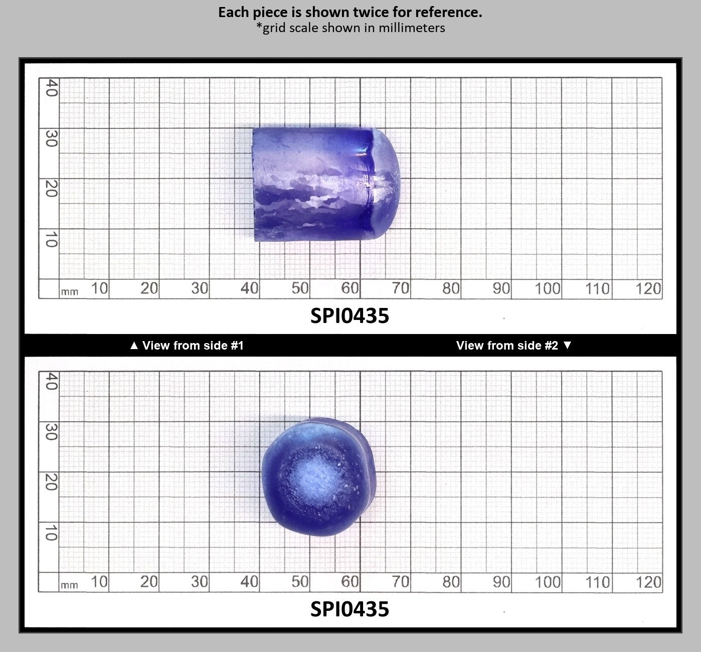 Cobalt Blue #114-Djeva Lab Created Spinel Faceting Rough for Gem Cutting - Various Sizes : SPI0435
