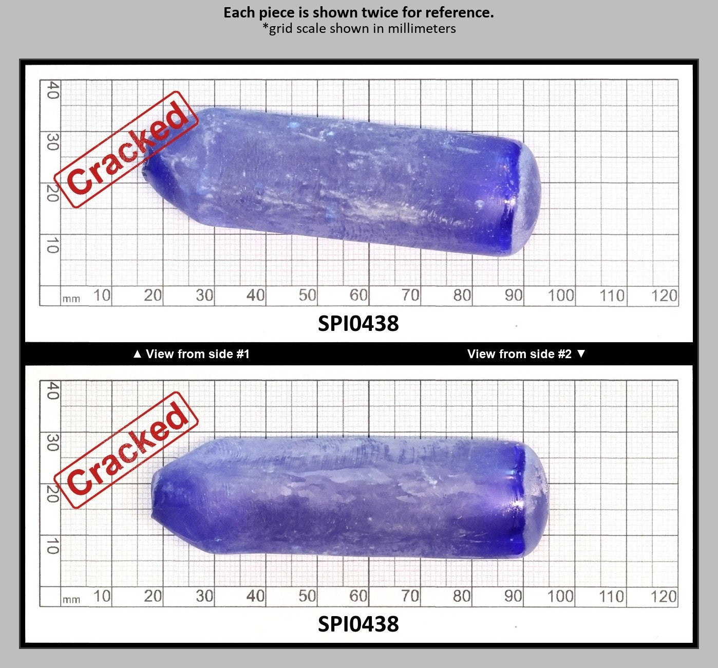 Cobalt Blue #114-Djeva Lab Created Spinel Faceting Rough for Gem Cutting - Various Sizes : SPI0438