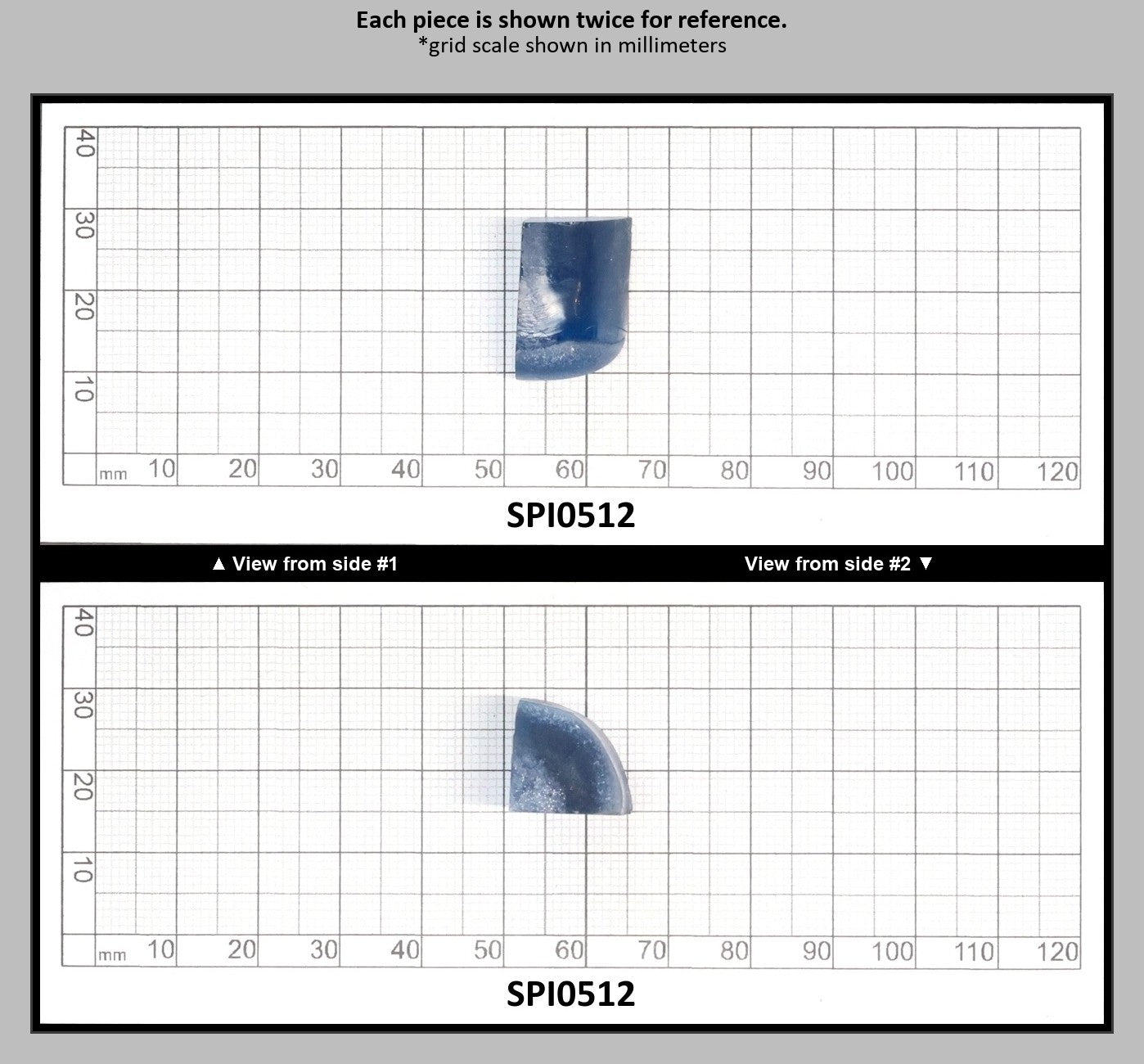 Dark Blue #119 Lab Created Spinel Faceting Rough for Gem Cutting - Various Sizes : SPI0512