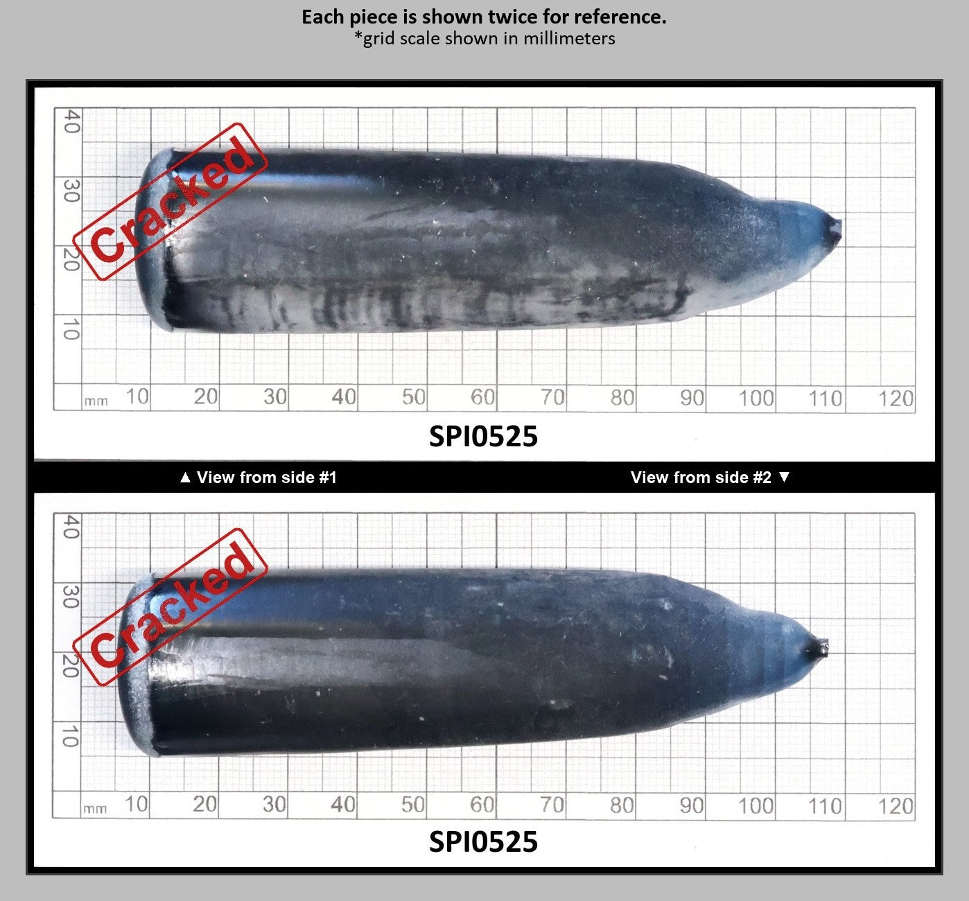 Dark Blue #119 Lab Created Spinel Faceting Rough for Gem Cutting - Various Sizes : SPI0525