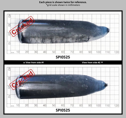 Dark Blue #119 Lab Created Spinel Faceting Rough for Gem Cutting - Various Sizes : SPI0525