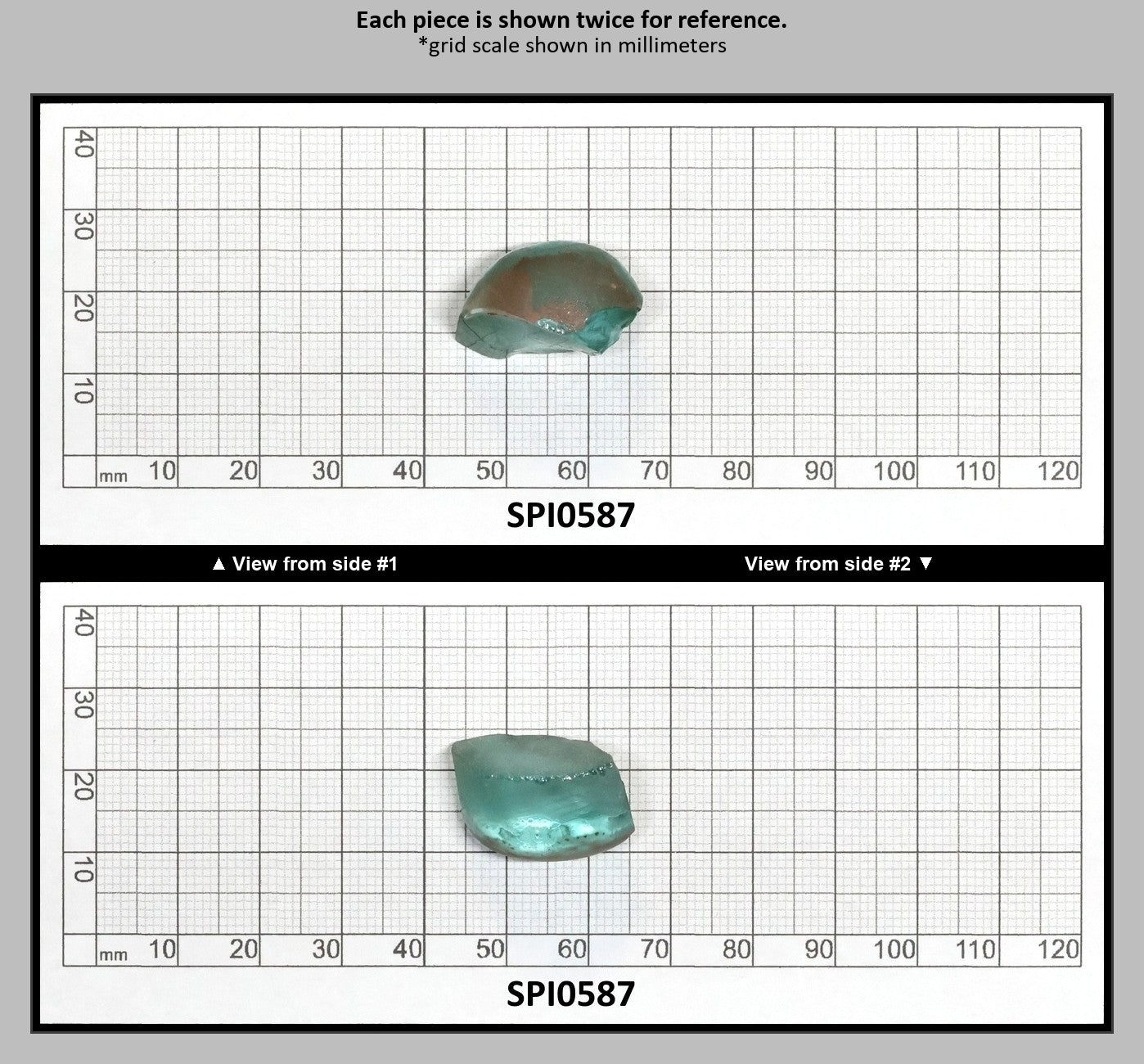 Light Paraiba Blue #135-Djeva Lab Created Spinel Faceting Rough for Gem Cutting - Various Sizes : SPI0587