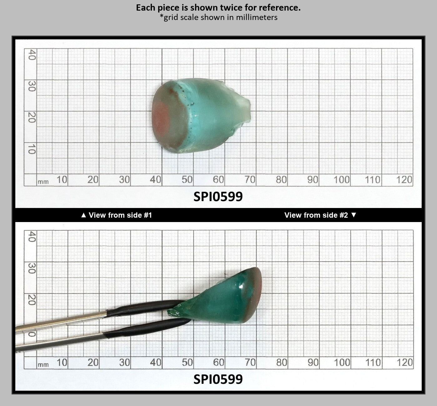 Light Paraiba Blue #135-Djeva Lab Created Spinel Faceting Rough for Gem Cutting - Various Sizes : SPI0599