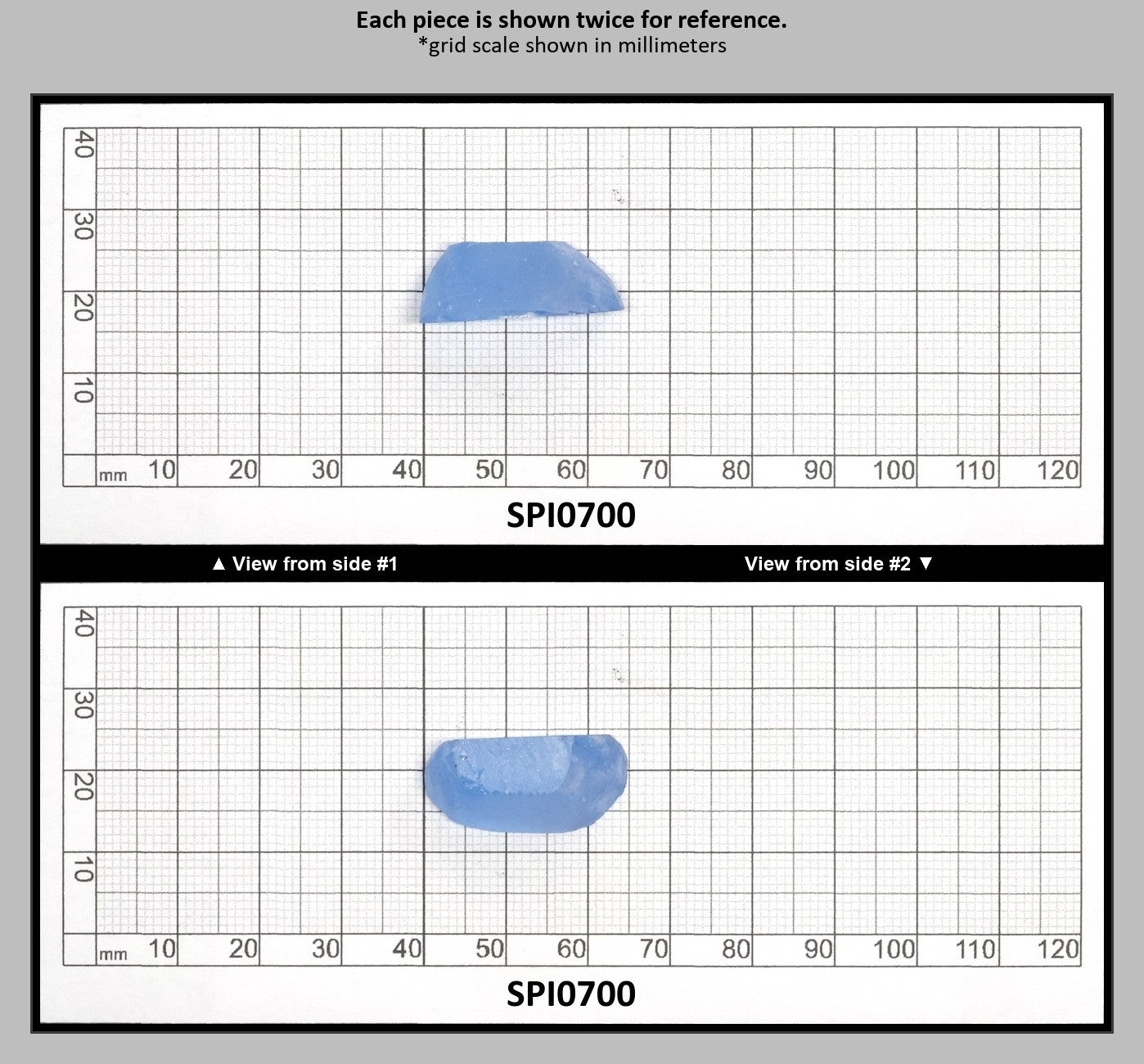 Aquamarine Light Blue #104 Lab Created Spinel Faceting Rough for Gem Cutting - Various Sizes : SPI0700