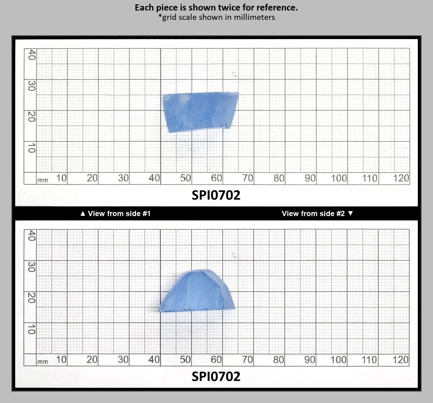 Aquamarine Light Blue #104 Lab Created Spinel Faceting Rough for Gem Cutting - Various Sizes : SPI0702