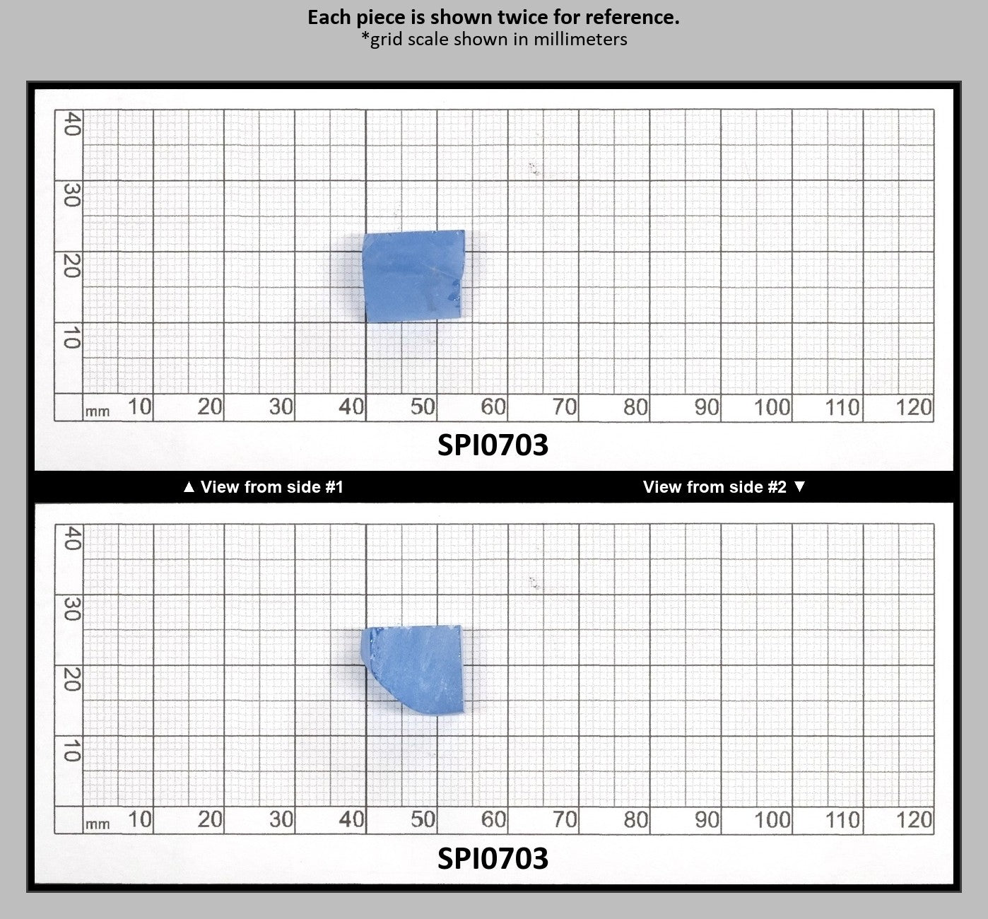 Aquamarine Light Blue #104 Lab Created Spinel Faceting Rough for Gem Cutting - Various Sizes : SPI0703