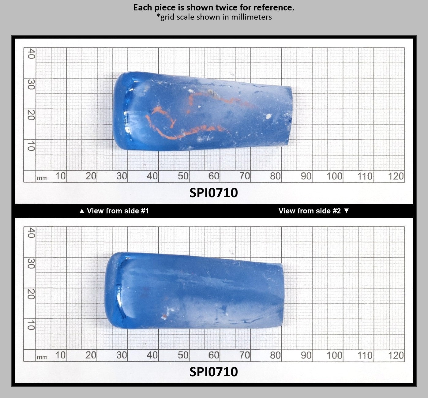 Aquamarine Light Blue #104 Lab Created Spinel Faceting Rough for Gem Cutting - Various Sizes : SPI0710