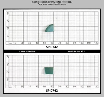 Brazil Emerald Green #137-Djeva Lab Created Spinel Faceting Rough for Gem Cutting - Various Sizes : SPI0742