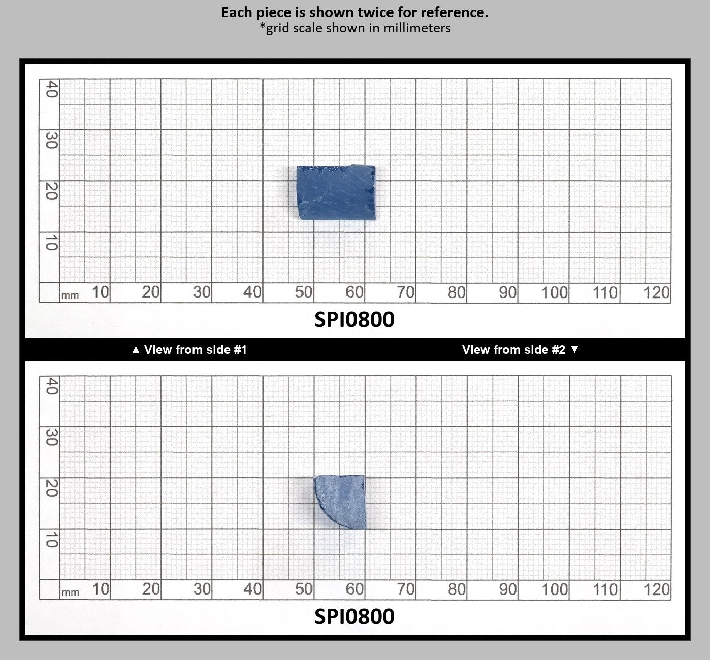 Dark Blue Aquamarine #118-Djeva Lab Created Spinel Faceting Rough for Gem Cutting - Various Sizes : SPI0800
