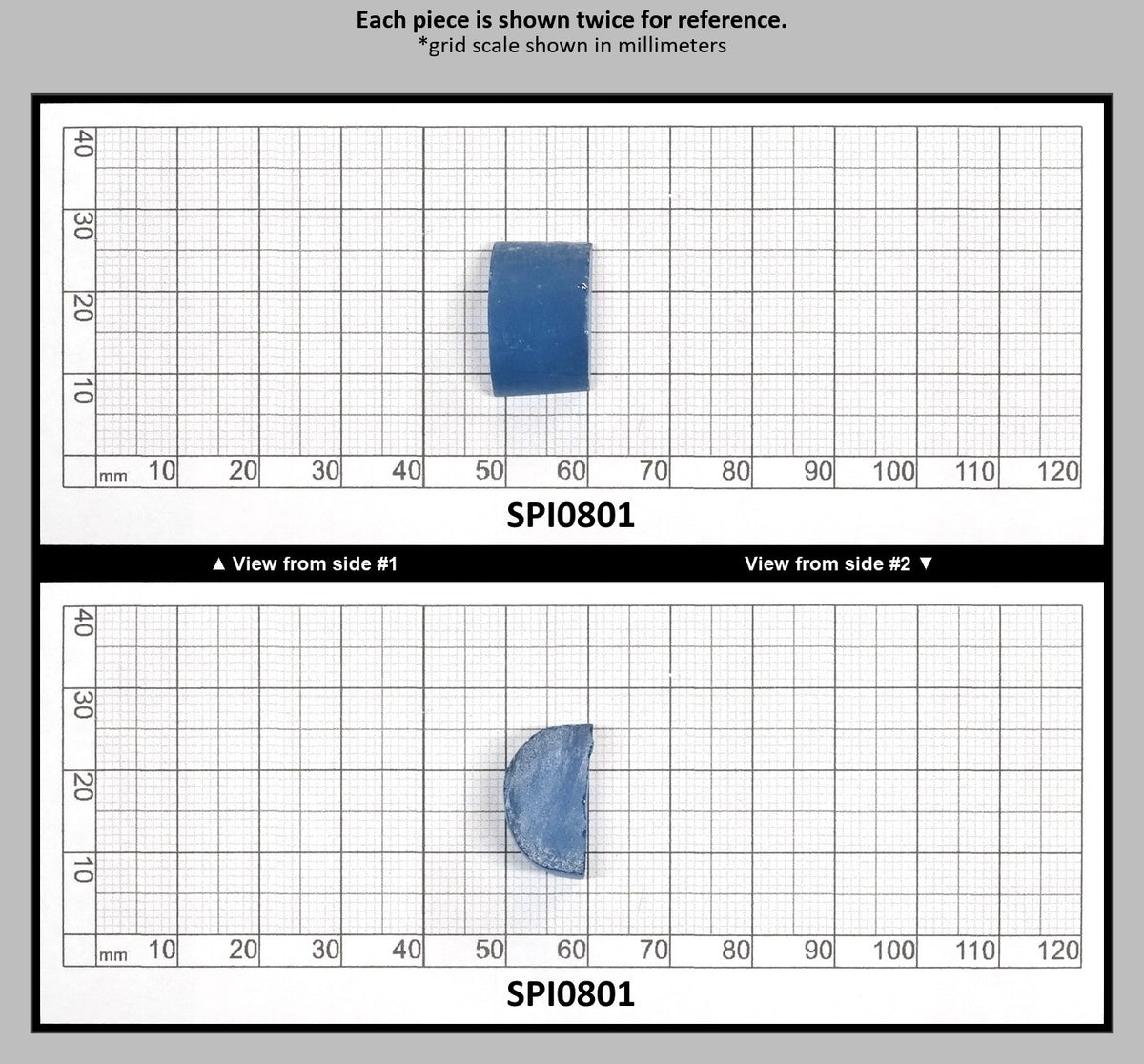 Dark Blue Aquamarine #118-Djeva Lab Created Spinel Faceting Rough for Gem Cutting - Various Sizes : SPI0801