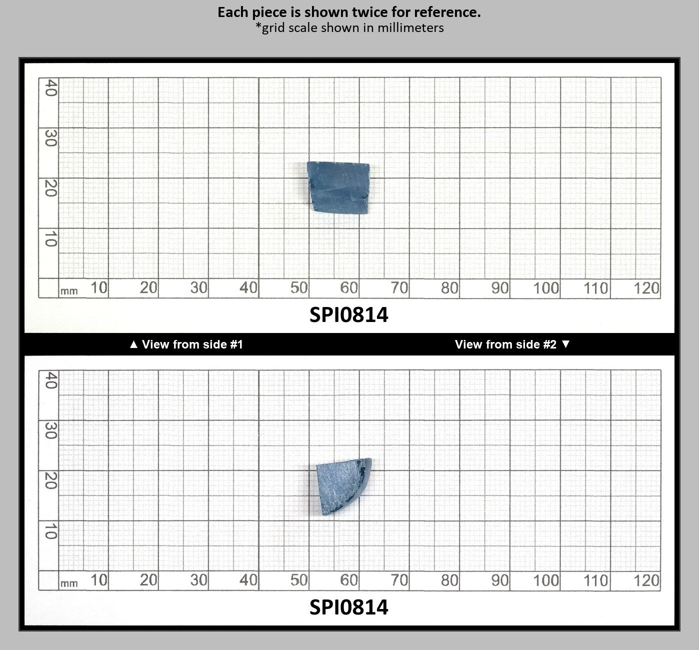 Aquamarine Dark Blue #108-Djeva Lab Created Spinel Faceting Rough for Gem Cutting - Various Sizes : SPI0814