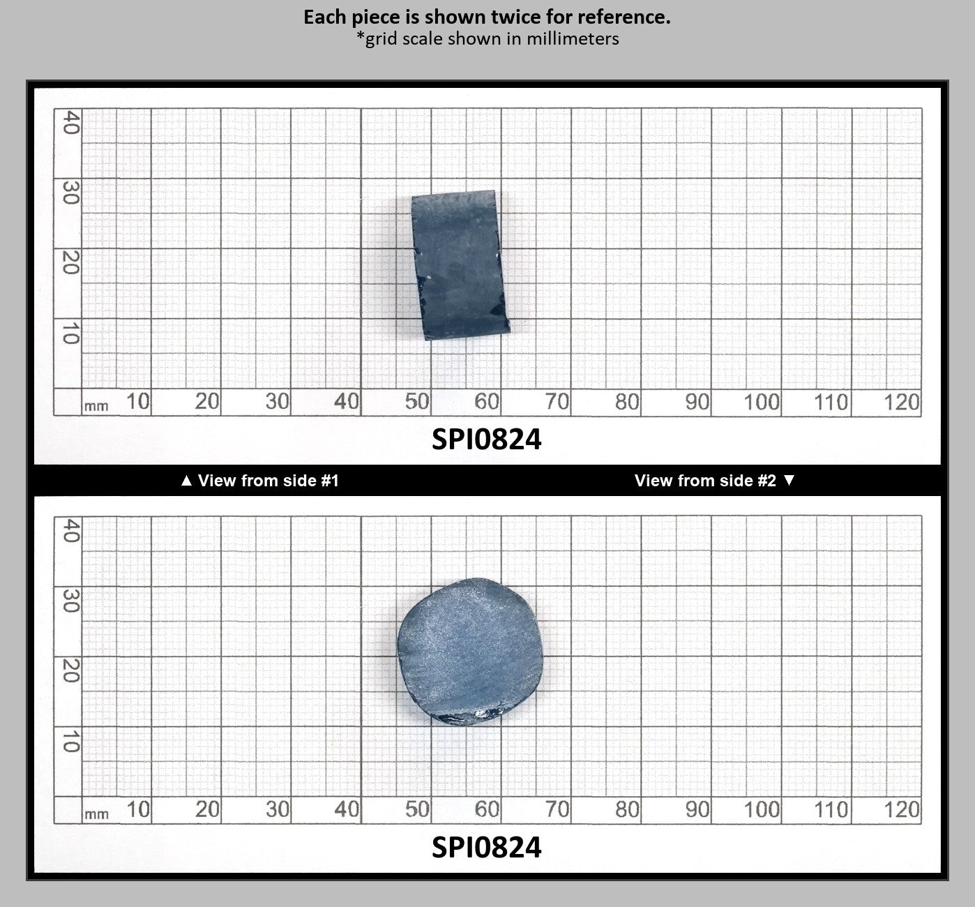 Aquamarine Dark Blue #108-Djeva Lab Created Spinel Faceting Rough for Gem Cutting - Various Sizes : SPI0824