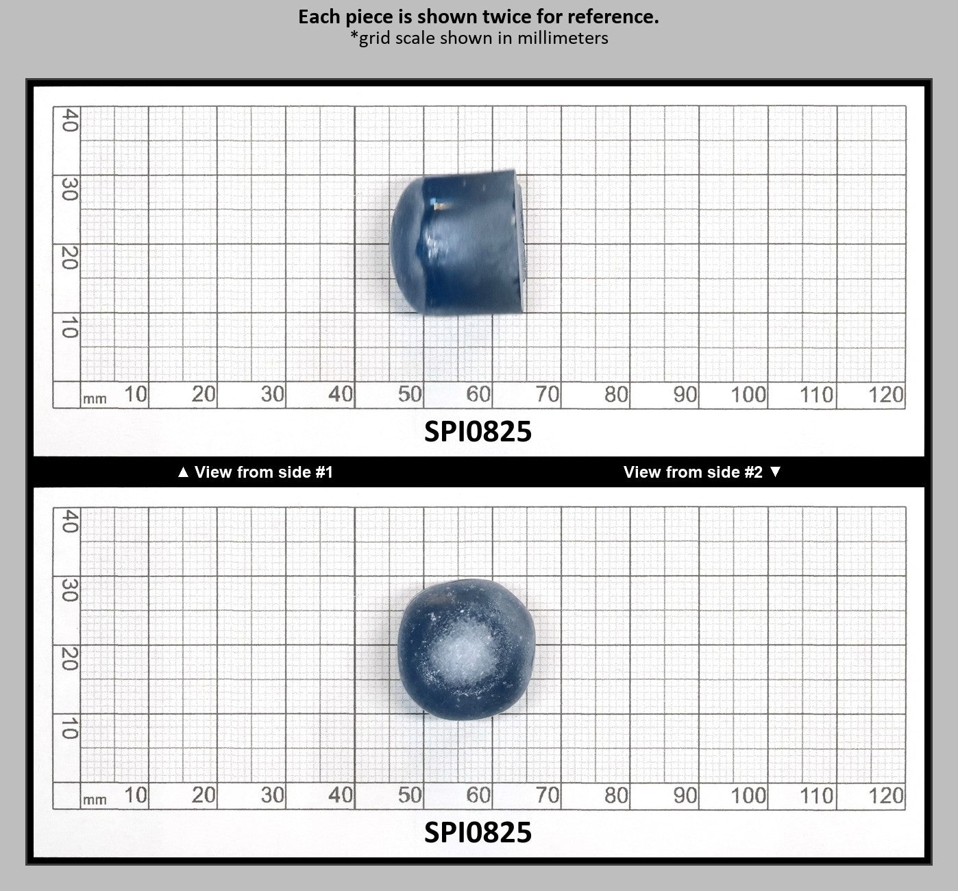 Aquamarine Dark Blue #108-Djeva Lab Created Spinel Faceting Rough for Gem Cutting - Various Sizes : SPI0825