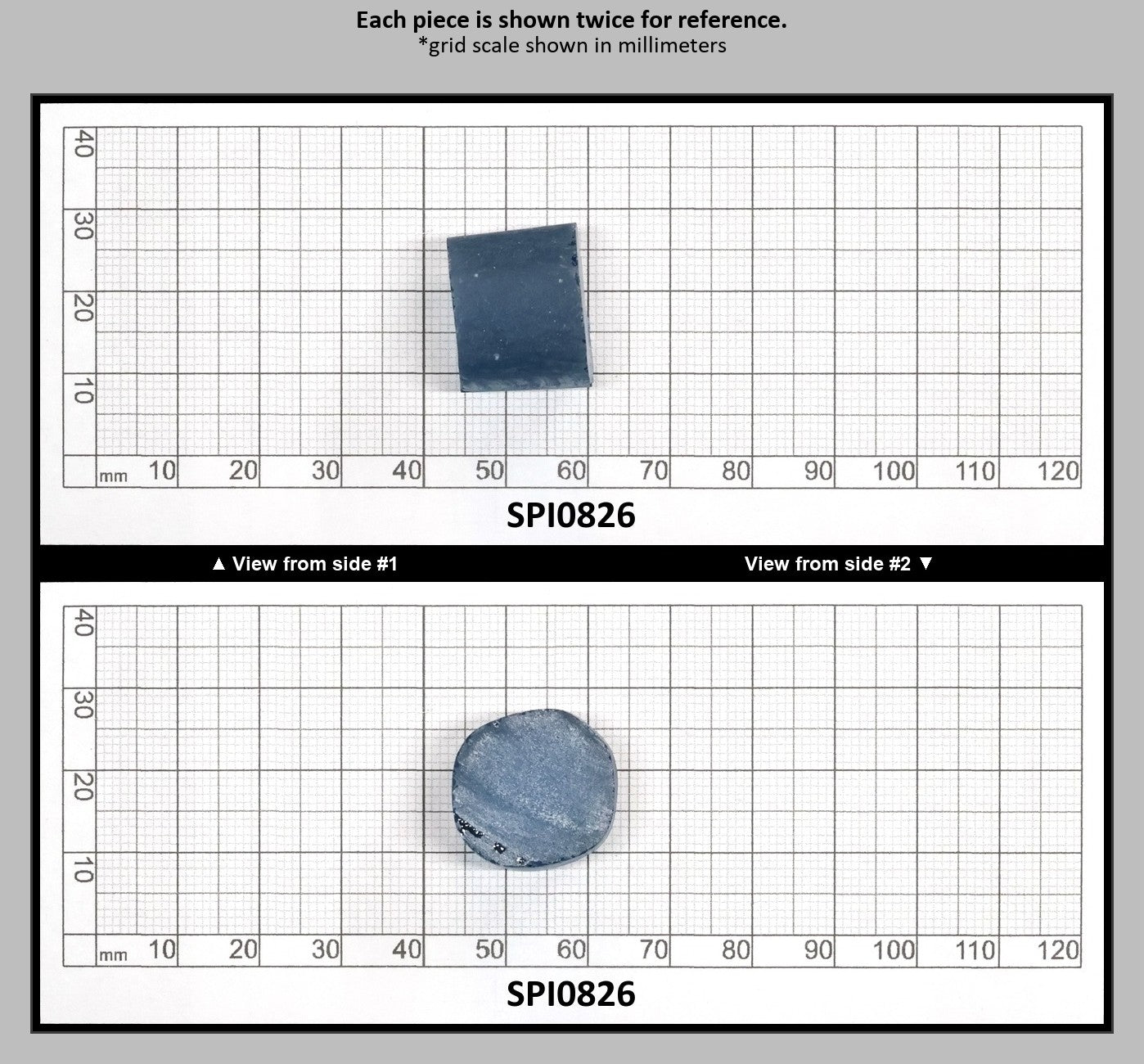 Aquamarine Dark Blue #108-Djeva Lab Created Spinel Faceting Rough for Gem Cutting - Various Sizes : SPI0826