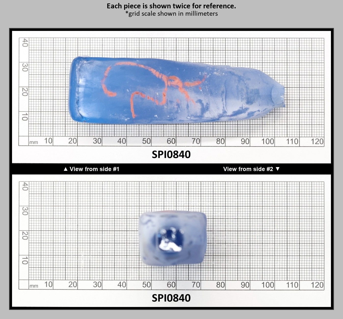Aquamarine Light Blue #104 Lab Created Spinel Faceting Rough for Gem Cutting - Various Sizes : SPI0840