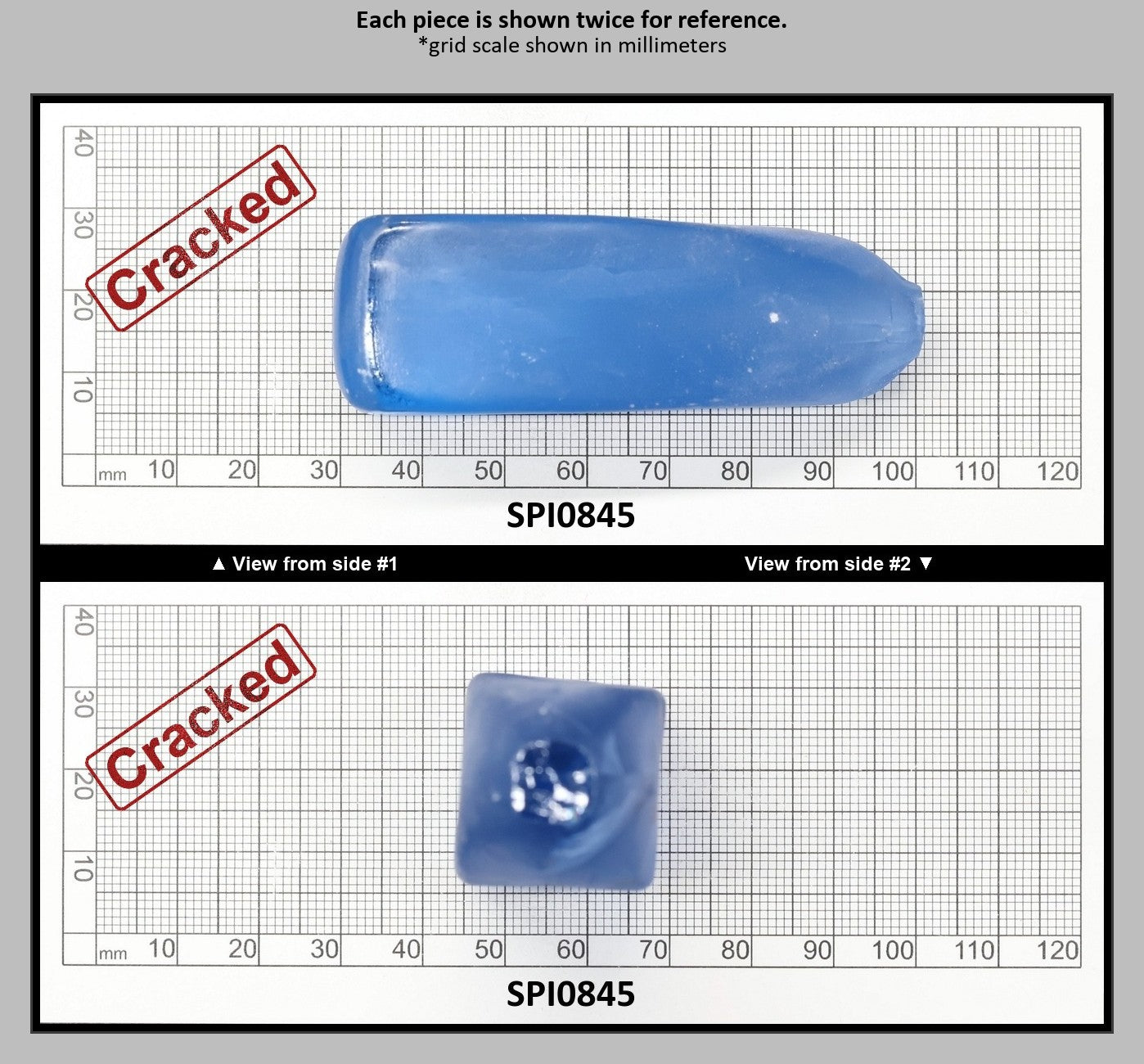 Aquamarine Light Blue #104 Lab Created Spinel Faceting Rough for Gem Cutting - Various Sizes : SPI0845