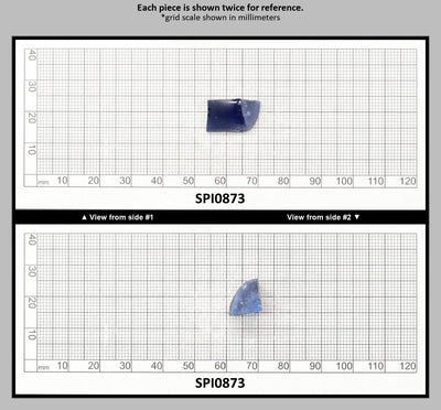 Burma Dark Blue #113-Djeva Lab Created Spinel Faceting Rough for Gem Cutting - Various Sizes : SPI0873